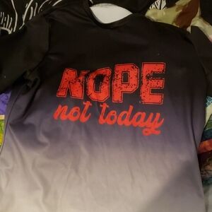 Bold Kids Tee with 'NOPE not today' Print